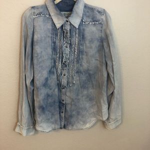 Ryan Michael chambray button down